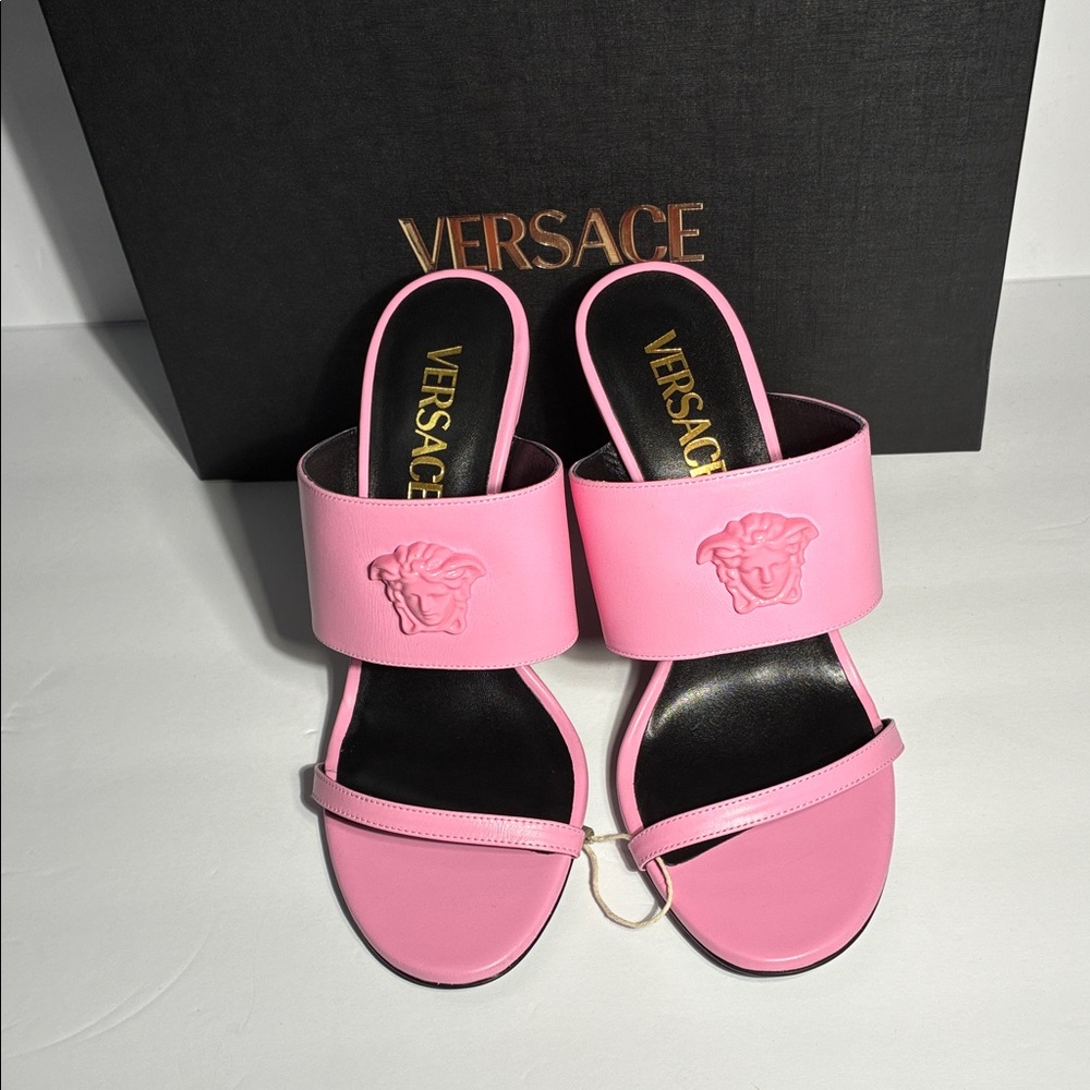 New Authentic Versace Pink Women's Sandals
